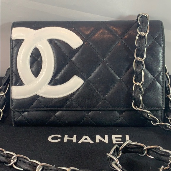CHANEL Handbags - CHANEL Cambon Lambskin Wallet on Chain